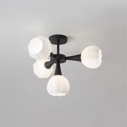 Élodie Pumpkin Glass Chandelier