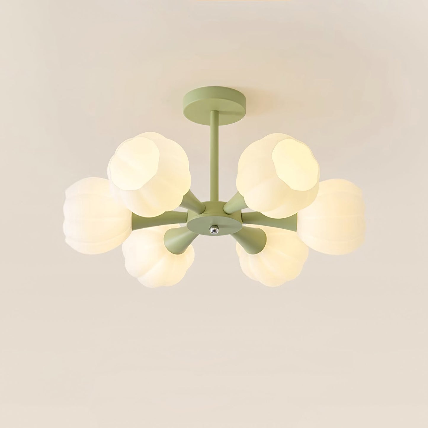 Élodie Pumpkin Glass Chandelier