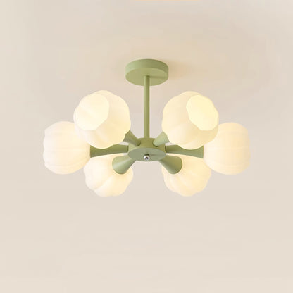 Élodie Pumpkin Glass Chandelier
