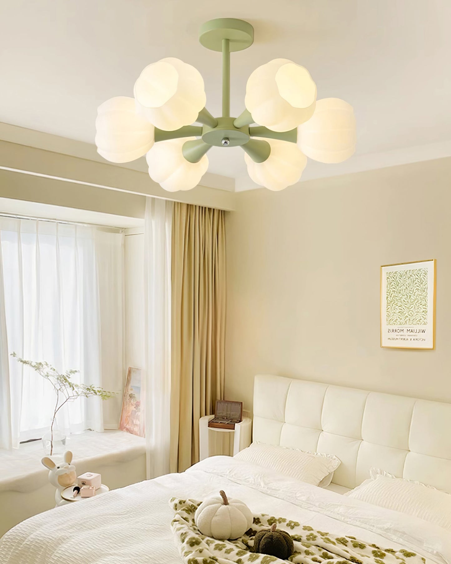 Élodie Pumpkin Glass Chandelier