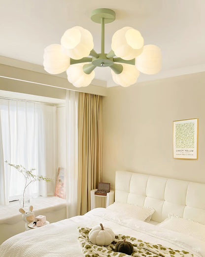 Élodie Pumpkin Glass Chandelier