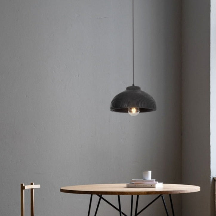 Sophie Blackwood Resin Wood Grain Pendant Light