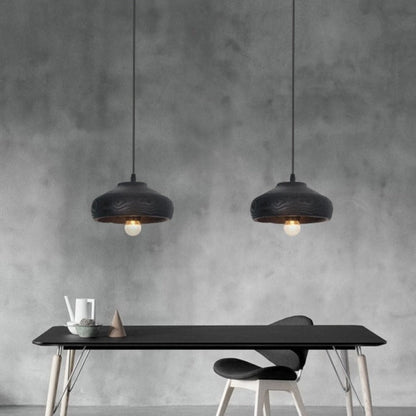 Sophie Blackwood Resin Wood Grain Pendant Light