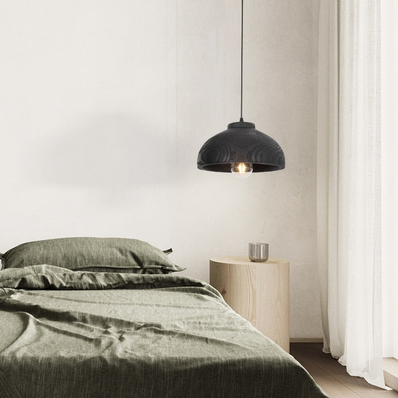 Sophie Blackwood Resin Wood Grain Pendant Light