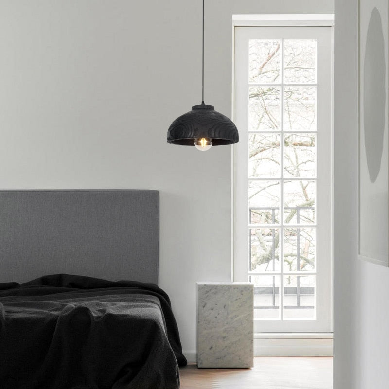 Sophie Blackwood Resin Wood Grain Pendant Light