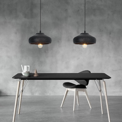 Sophie Blackwood Resin Wood Grain Pendant Light