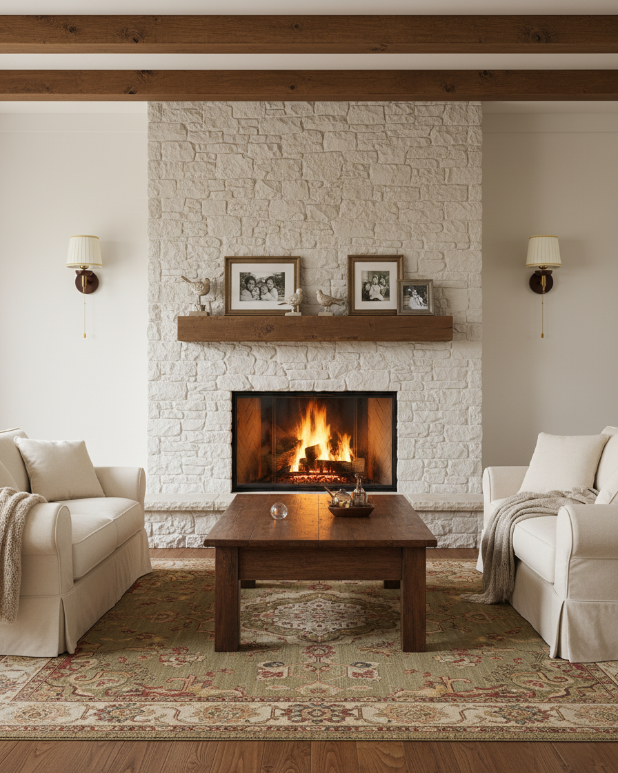 Isabelle Blixen Wall Lamp Wood and Fabric Classic Lighting