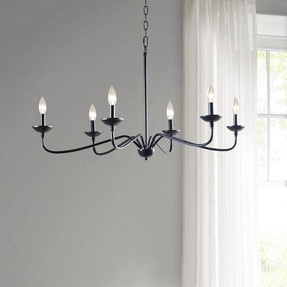 Élise Brighton Farmhouse 6-Light Metal Chandelier