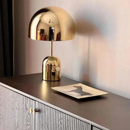 Émilie Portable Glossy LED Table Lamp with Modern Curves