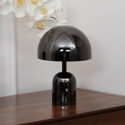Émilie Portable Glossy LED Table Lamp with Modern Curves