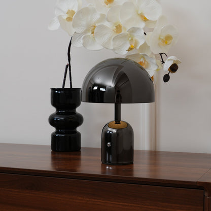 Émilie Portable Glossy LED Table Lamp with Modern Curves
