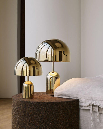 Émilie Portable Glossy LED Table Lamp with Modern Curves