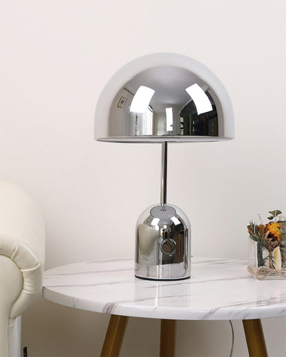 Émilie Portable Glossy LED Table Lamp with Modern Curves