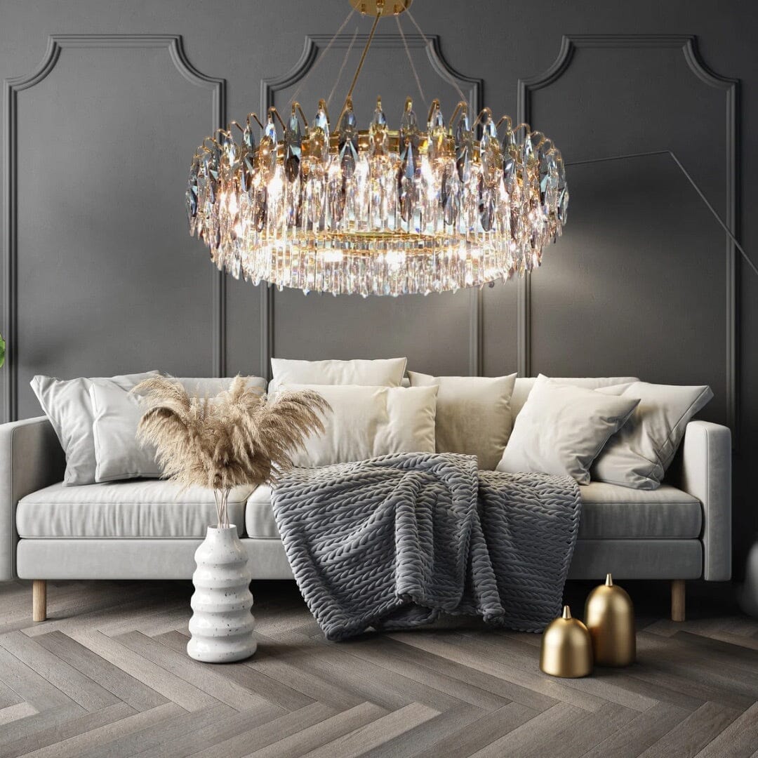 Amélie Crown Crystal Crossover Chandelier