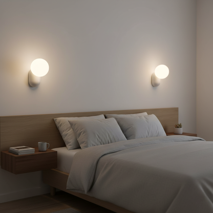 Aurélie Cantilever Wall Light Resin and Glass Decorative Lighting
