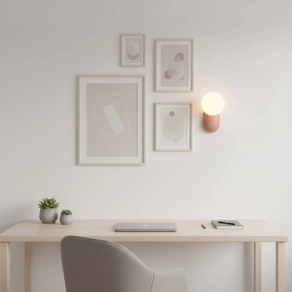 Aurélie Cantilever Wall Light Resin and Glass Decorative Lighting