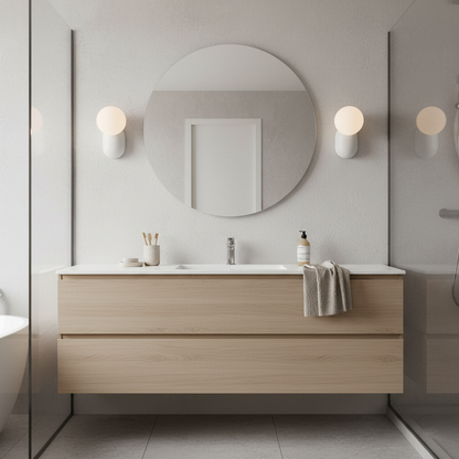 Aurélie Cantilever Wall Light Resin and Glass Decorative Lighting