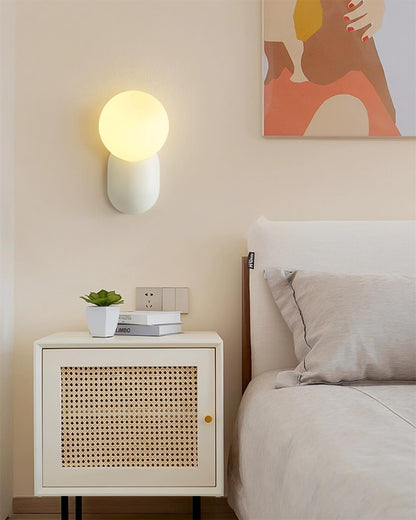 Aurélie Cantilever Wall Light Resin and Glass Decorative Lighting