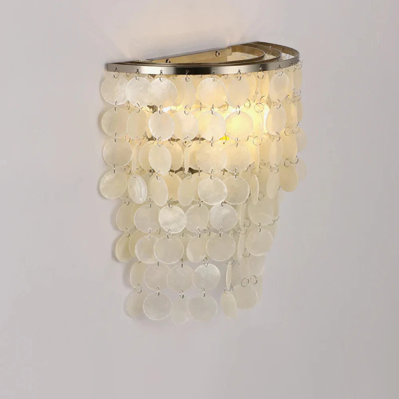 Élise Capiz Sea Shell Wall Lamp Coastal Ivory Accent Sconce