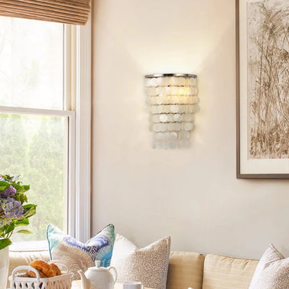 Élise Capiz Sea Shell Wall Lamp Coastal Ivory Accent Sconce