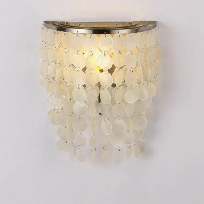 Élise Capiz Sea Shell Wall Lamp Coastal Ivory Accent Sconce