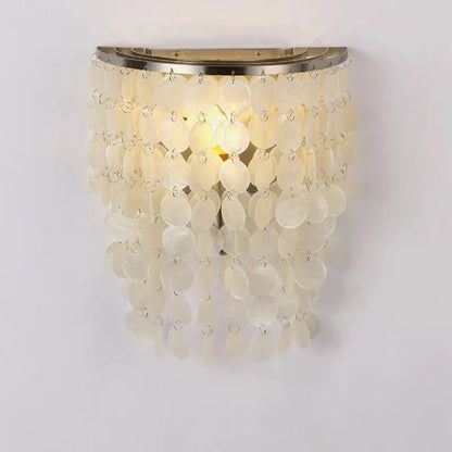 Élise Capiz Sea Shell Wall Lamp Coastal Ivory Accent Sconce