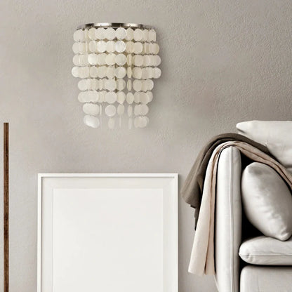 Élise Capiz Sea Shell Wall Lamp Coastal Ivory Accent Sconce