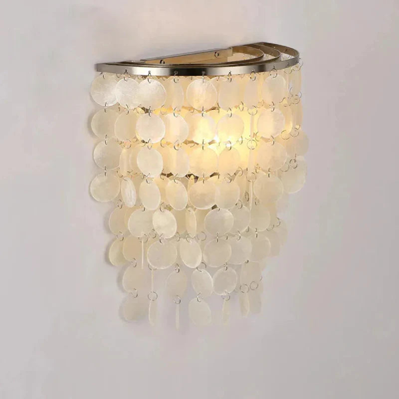 Élise Capiz Sea Shell Wall Lamp Coastal Ivory Accent Sconce