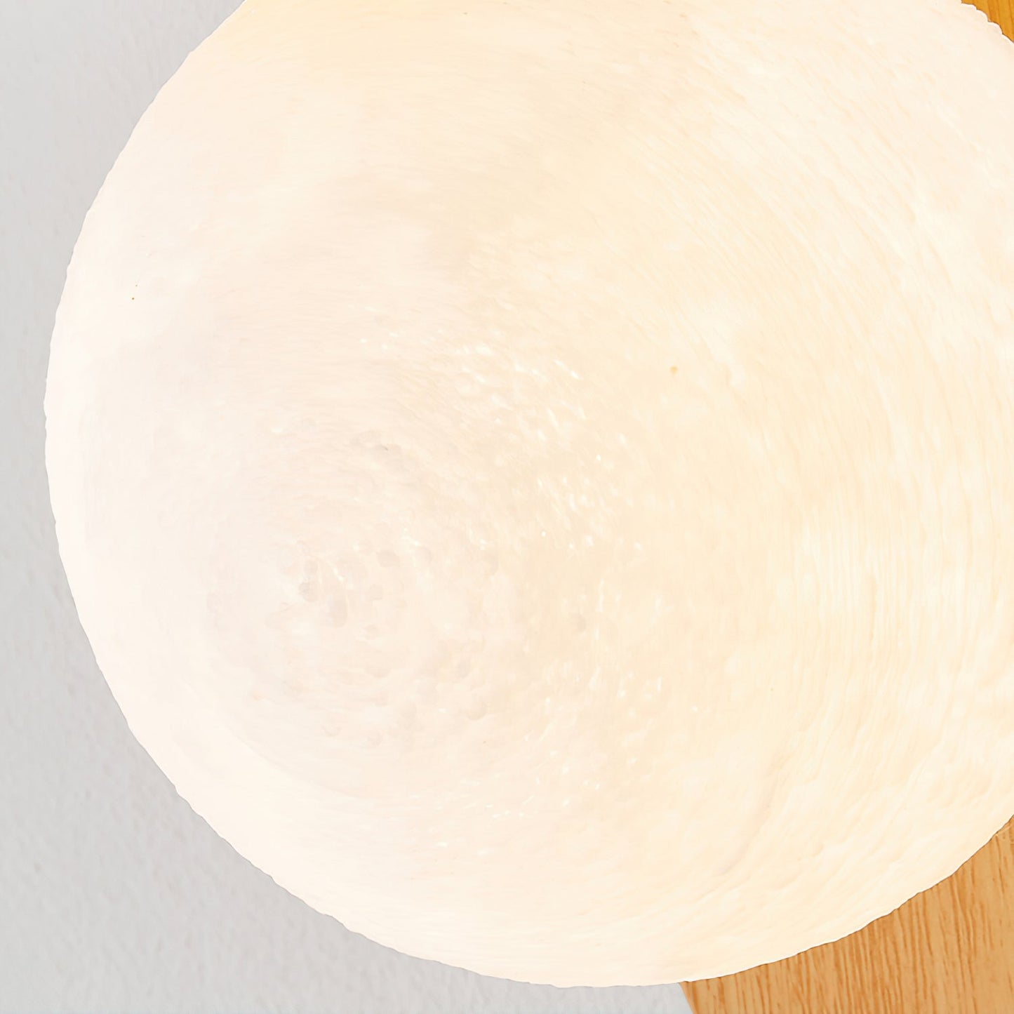 Amélie Carlyle Wall Lamp with Frosted Globe and Wood Base