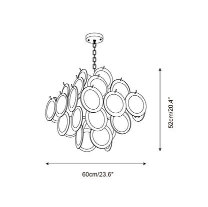Isaline Carmosa Murano-Style Glass Chandelier