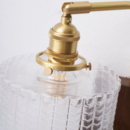 Eléonore Cavella Wall Lamp with Green Fish-Scale Glass Shade