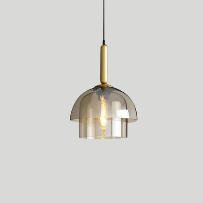Amélie Champagne Vintage Glass Pendant Light