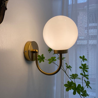 Élise Chromatic Glass Globe Wall Lamp