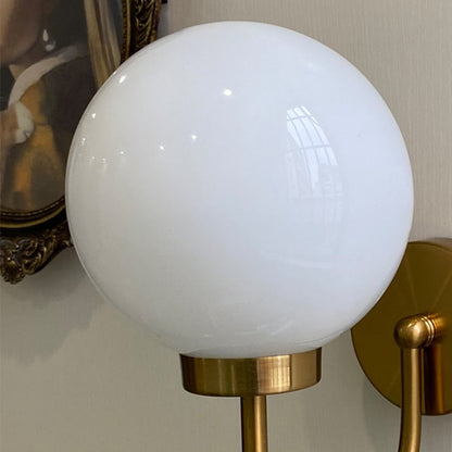 Élise Chromatic Glass Globe Wall Lamp