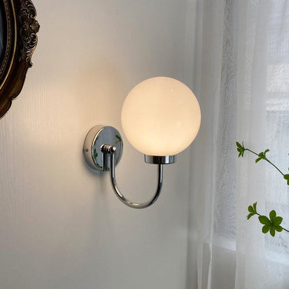 Élise Chromatic Glass Globe Wall Lamp