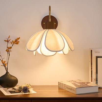 Docos Ciena Petal Wall Light Elegant Metal and Fabric Lighting