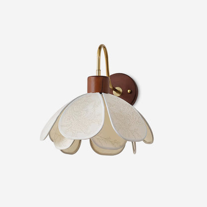 Docos Ciena Petal Wall Light Elegant Metal and Fabric Lighting
