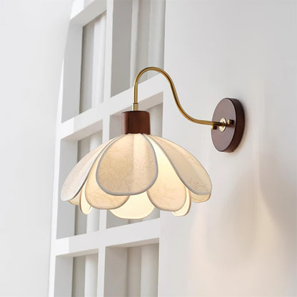 Docos Ciena Petal Wall Light Elegant Metal and Fabric Lighting