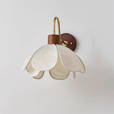 Docos Ciena Petal Wall Light Elegant Metal and Fabric Lighting