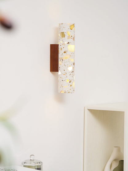 Sophie Clasten Wall Lamp Wood and Terrazzo LED Lighting