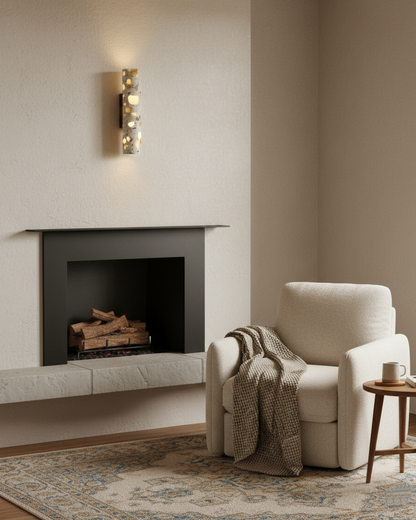 Sophie Clasten Wall Lamp Wood and Terrazzo LED Lighting