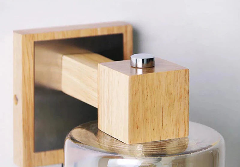Élise Cognac Glass LED Wall Sconce