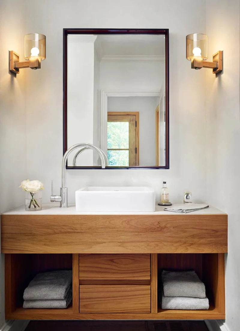 Élise Cognac Glass LED Wall Sconce