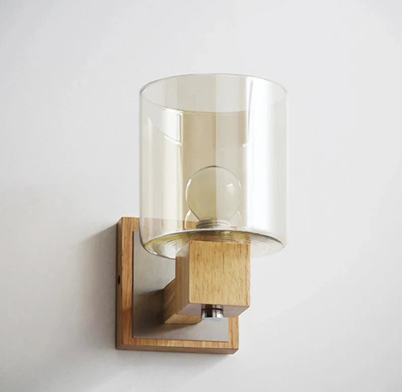 Élise Cognac Glass LED Wall Sconce