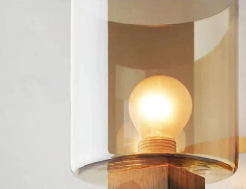 Élise Cognac Glass LED Wall Sconce