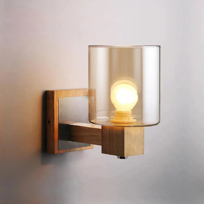 Élise Cognac Glass LED Wall Sconce