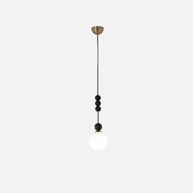 Camille Colonia Wood & Glass Globe Wall Lamp