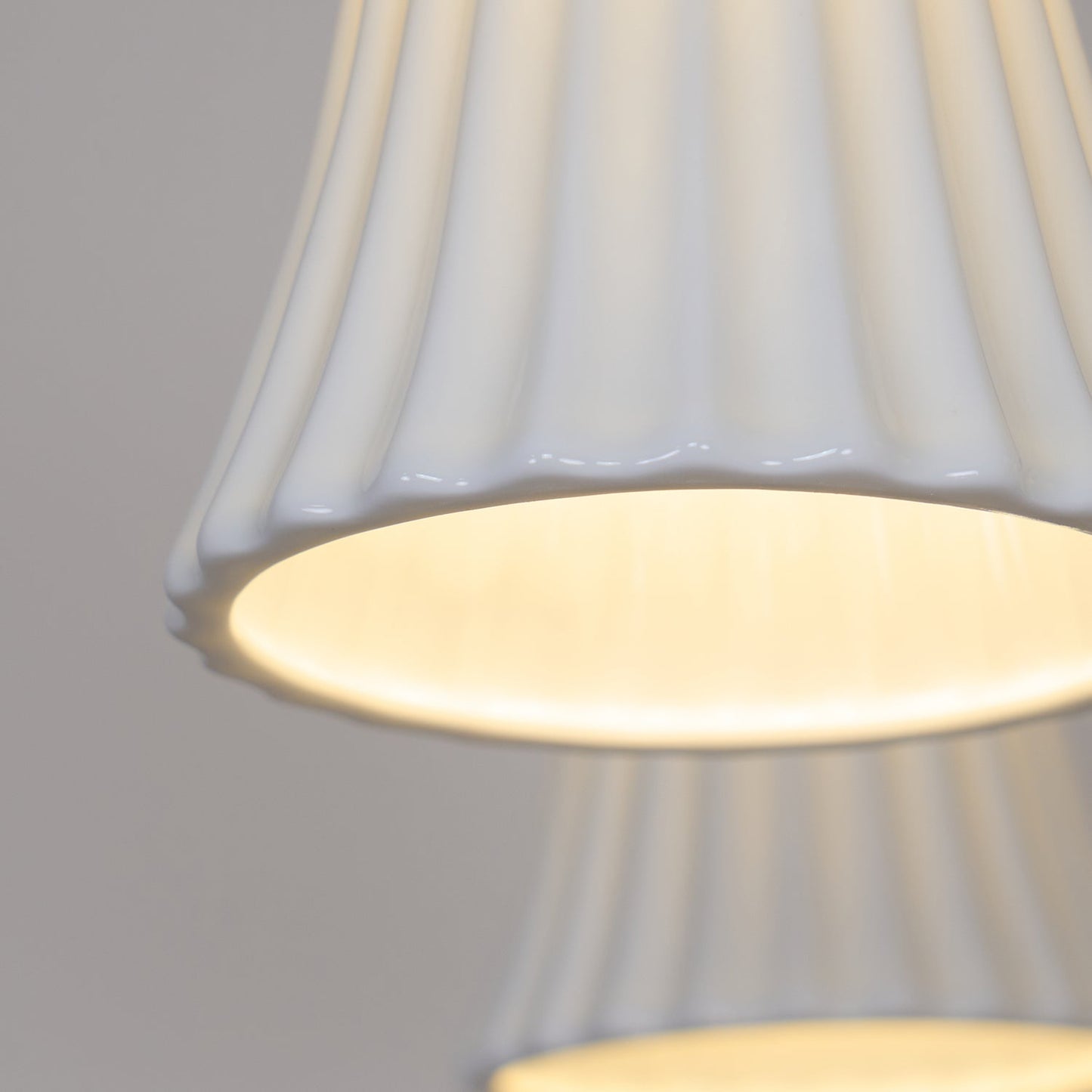 Sophie Chandelier, Elegant Brass and Dark Wood with Fabric Shades