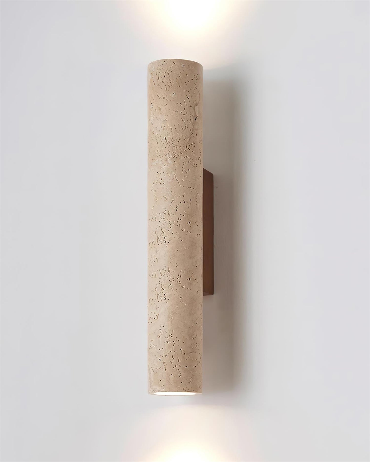 Aurélie Core Wall Lamp Wood and Travertine LED Lighting
