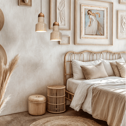 Sophie Travertine Industrial Pendant Light